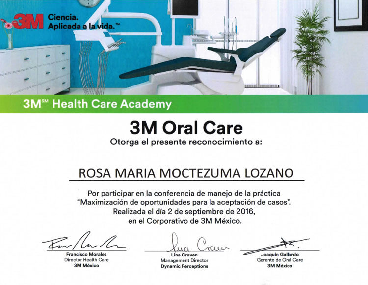 Certificado Dra Rosa Moctezuma 1